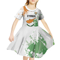 Custom Cyprus Kid Short Sleeve Dress Sporty Style - Wonder Print Shop