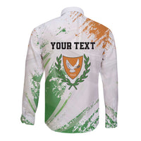 Custom Cyprus Long Sleeve Button Shirt Sporty Style - Wonder Print Shop