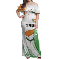 Custom Cyprus Off Shoulder Maxi Dress Sporty Style - Wonder Print Shop