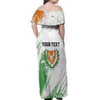Custom Cyprus Off Shoulder Maxi Dress Sporty Style - Wonder Print Shop