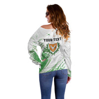 Custom Cyprus Off Shoulder Sweater Sporty Style - Wonder Print Shop