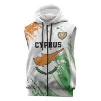 Custom Cyprus Sleeveless Zip Hoodie Sporty Style - Wonder Print Shop
