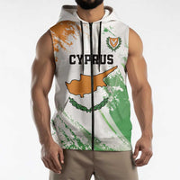 Custom Cyprus Sleeveless Zip Hoodie Sporty Style - Wonder Print Shop