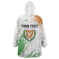 Custom Cyprus Wearable Blanket Hoodie Sporty Style - Wonder Print Shop