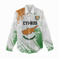 Custom Cyprus Women Casual Shirt Sporty Style - Wonder Print Shop