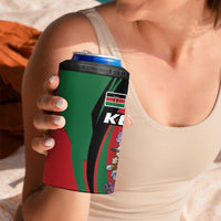 Kenya Lilac Breasted Roller 4 in 1 Can Cooler Tumbler With Violet Flowers - Wonder Print Shop