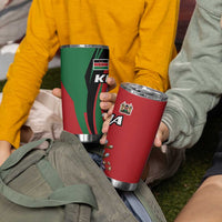 Kenya Lilac Breasted Roller Tumbler Cup With Violet Flowers - Wonder Print Shop