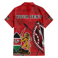 Personalized Kenya Coat Of Arms Family Matching Puletasi and Hawaiian Shirt Ethnic Seamless Pattern - Wonder Print Shop