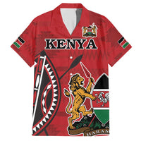 Personalized Kenya Coat Of Arms Hawaiian Shirt Ethnic Seamless Pattern - Wonder Print Shop