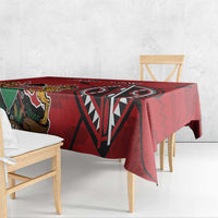Personalized Kenya Coat Of Arms Tablecloth Ethnic Seamless Pattern - Wonder Print Shop