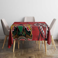 Personalized Kenya Coat Of Arms Tablecloth Ethnic Seamless Pattern - Wonder Print Shop