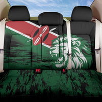 Kenya Lion Head Back Car Seat Cover Flag Style - Wonder Print Shop