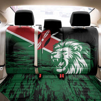 Kenya Lion Head Back Car Seat Cover Flag Style - Wonder Print Shop