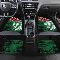 Kenya Lion Head Car Mats Flag Style - Wonder Print Shop