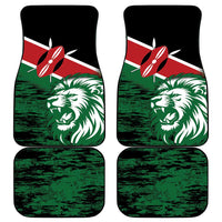 Kenya Lion Head Car Mats Flag Style - Wonder Print Shop