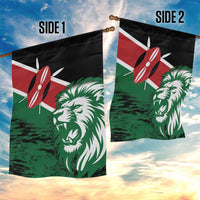 Kenya Lion Head Garden Flag Flag Style - Wonder Print Shop