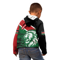 Kenya Lion Head Kid Hoodie Flag Style - Wonder Print Shop