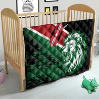 Kenya Lion Head Quilt Flag Style - Wonder Print Shop