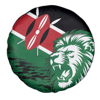 Kenya Lion Head Spare Tire Cover Flag Style - Wonder Print Shop