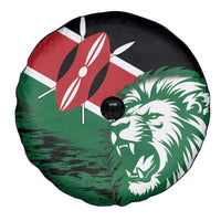 Kenya Lion Head Spare Tire Cover Flag Style - Wonder Print Shop