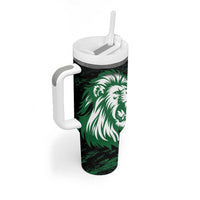 Kenya Lion Head Tumbler With Handle Flag Style - Wonder Print Shop