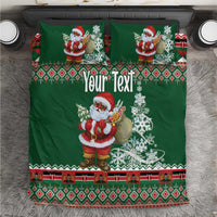 Personalized Kenya Christmas Bedding Set African Santa Claus - Heri ya Krismasi - Wonder Print Shop