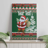 Personalized Kenya Christmas Canvas Wall Art African Santa Claus - Heri ya Krismasi - Wonder Print Shop