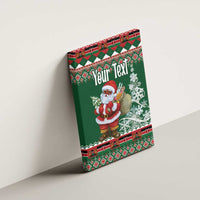 Personalized Kenya Christmas Canvas Wall Art African Santa Claus - Heri ya Krismasi - Wonder Print Shop