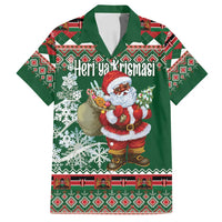 Personalized Kenya Christmas Family Matching Summer Maxi Dress and Hawaiian Shirt African Santa Claus - Heri ya Krismasi - Wonder Print Shop