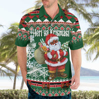 Personalized Kenya Christmas Hawaiian Shirt African Santa Claus - Heri ya Krismasi - Wonder Print Shop