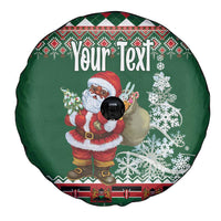 Personalized Kenya Christmas Spare Tire Cover African Santa Claus - Heri ya Krismasi - Wonder Print Shop