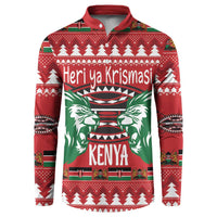 Kenya Christmas Lion Button Sweatshirt Heri ya Krismasi - Wewe pia - Wonder Print Shop