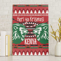 Kenya Christmas Lion Canvas Wall Art Heri ya Krismasi - Wewe pia - Wonder Print Shop