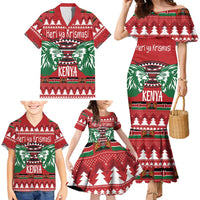 Kenya Christmas Lion Family Matching Mermaid Dress and Hawaiian Shirt Heri ya Krismasi - Wewe pia - Wonder Print Shop