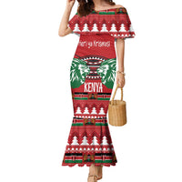 Kenya Christmas Lion Family Matching Mermaid Dress and Hawaiian Shirt Heri ya Krismasi - Wewe pia - Wonder Print Shop