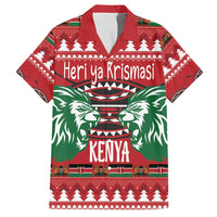 Kenya Christmas Lion Family Matching Puletasi and Hawaiian Shirt Heri ya Krismasi - Wewe pia - Wonder Print Shop