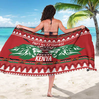 Kenya Christmas Lion Sarong Heri ya Krismasi - Wewe pia - Wonder Print Shop