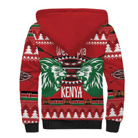 Kenya Christmas Lion Sherpa Hoodie Heri ya Krismasi - Wewe pia - Wonder Print Shop