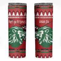 Kenya Christmas Lion Skinny Tumbler Heri ya Krismasi - Wewe pia - Wonder Print Shop