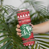 Kenya Christmas Lion Skinny Tumbler Heri ya Krismasi - Wewe pia - Wonder Print Shop