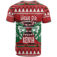 Kenya Christmas Lion T Shirt Heri ya Krismasi - Wewe pia - Wonder Print Shop