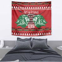 Kenya Christmas Lion Tapestry Heri ya Krismasi - Wewe pia - Wonder Print Shop