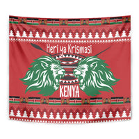 Kenya Christmas Lion Tapestry Heri ya Krismasi - Wewe pia - Wonder Print Shop