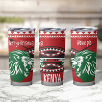 Kenya Christmas Lion Tumbler Cup Heri ya Krismasi - Wewe pia - Wonder Print Shop