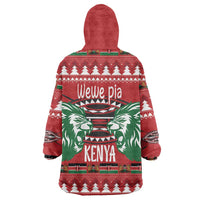 Kenya Christmas Lion Wearable Blanket Hoodie Heri ya Krismasi - Wewe pia - Wonder Print Shop