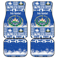 El Salvador Christmas Car Mats The Torogoz Cartoon With Coat Of Arms - Wonder Print Shop