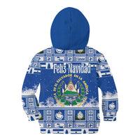 El Salvador Christmas Kid Hoodie The Torogoz Cartoon With Coat Of Arms - Wonder Print Shop
