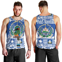 El Salvador Christmas Men Tank Top The Torogoz Cartoon With Coat Of Arms - Wonder Print Shop