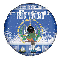 El Salvador Christmas Spare Tire Cover The Torogoz Cartoon With Coat Of Arms - Wonder Print Shop