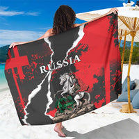 Russia Knight Fighting With Dragon Sarong Grunge Style - Wonder Print Shop